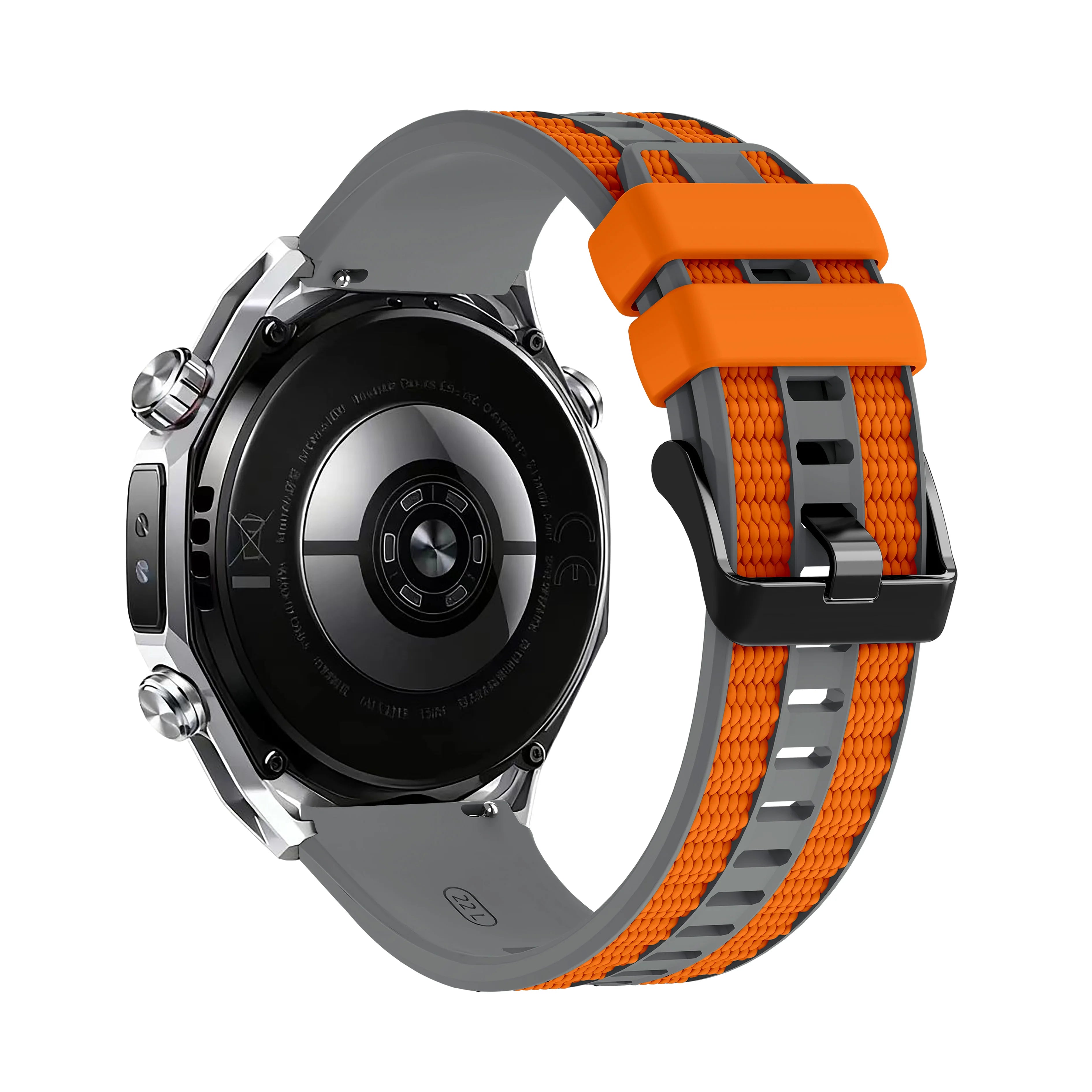 Two-Tone Silicone Strap 22mm For Huawei Watch Ultimate 2 / GT 6 5 Pro 46mm / GT4 GT3 GT2 / Watch 5 4 3 Band Watchband Bracelet