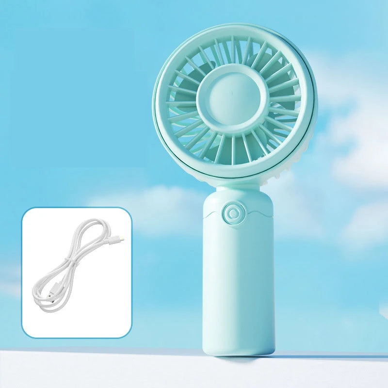 New Mini Fan Portable Mini USB Rechargeable Quiet Fans Table Makeup Eyelash Cooler Kids Outdoor Office Travel Air Cooler Fan