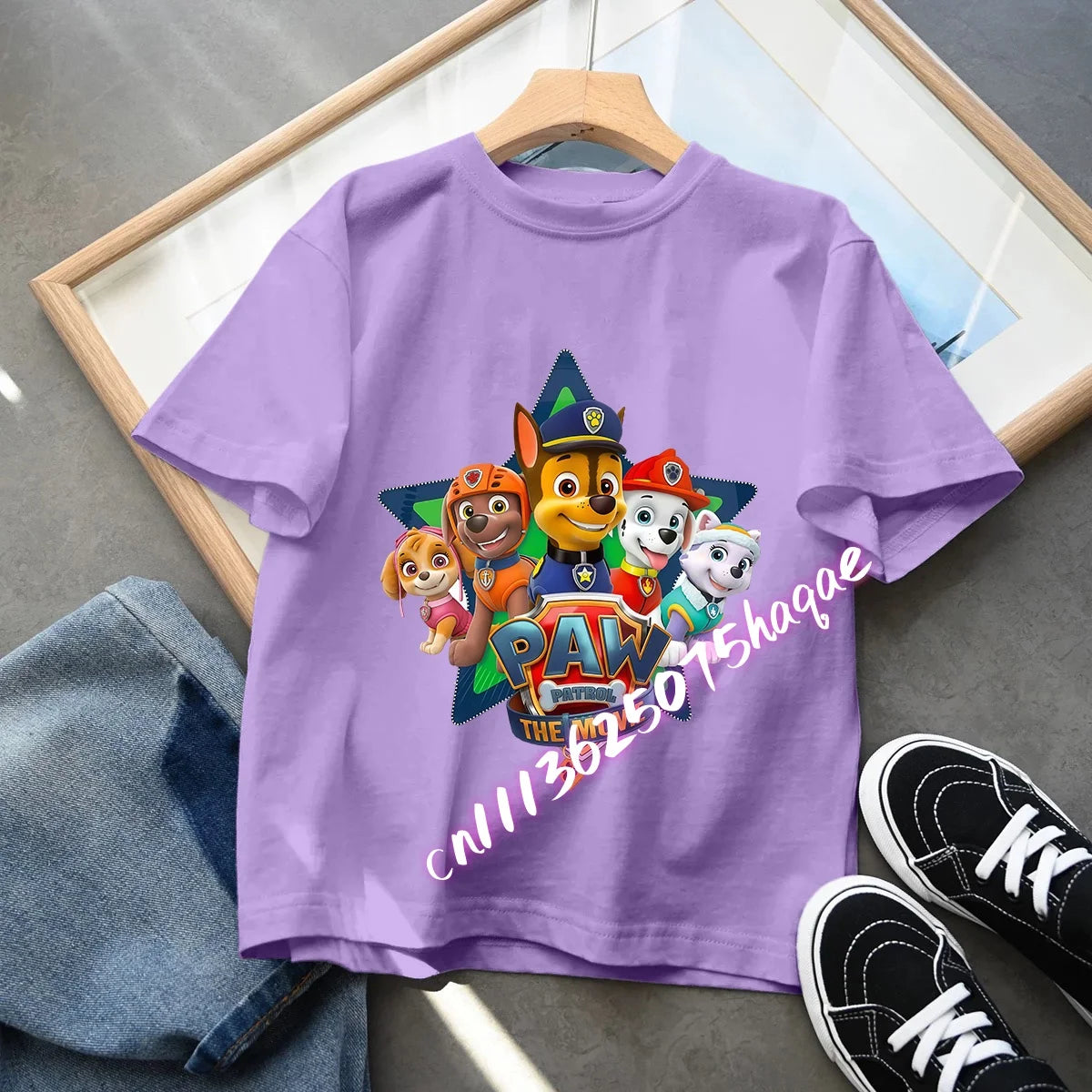 Summer PAW Patrol Children T-Shirts Cartoon Chase Skye Short Sleeves Top Tees Fashion Anime Girls Boys Shirts Kids Clothes Gift