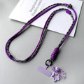 Braided Phone Lanyard Long Crossbody Shoulder Strap Adjustable Outdoor Sports Mountaineering Rope Anti Loss Neck Phone Strap