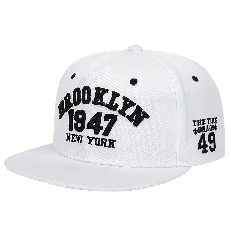 Unisex BROOKLYN Embroidery Hip-hop Hats Spring Autumn Outdoor Adjustable Sports Casual Baseball Caps Sunscreen Hat Sports Cap