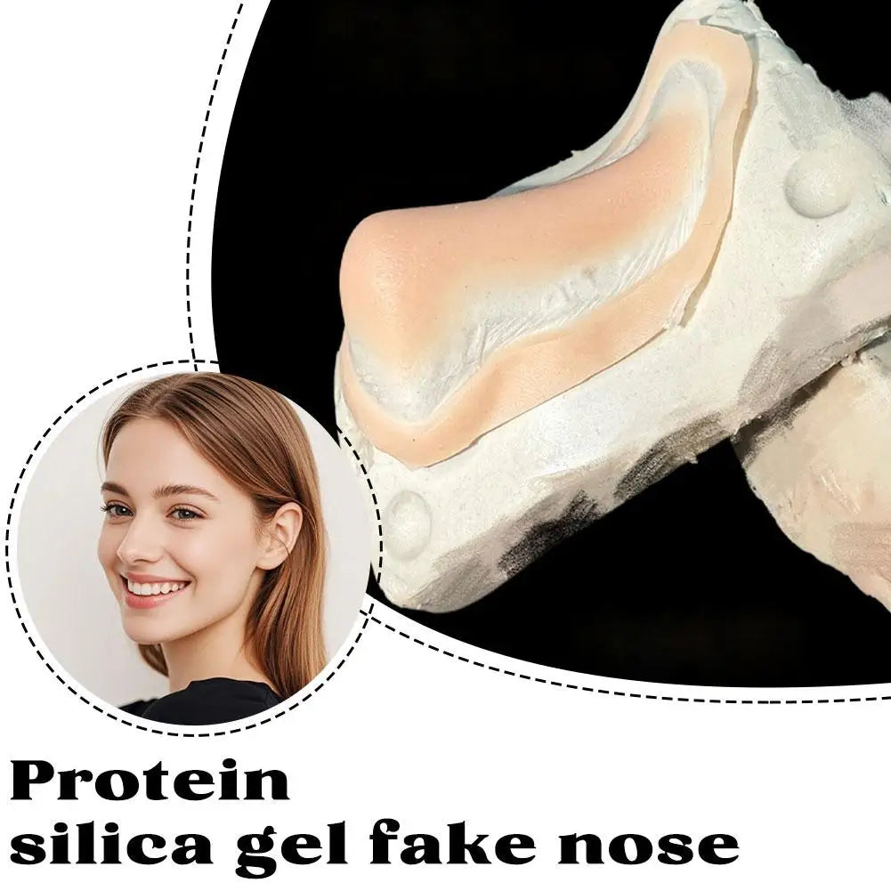 Reusable Silicone Gel Fake Nose & Chin Makeup Kit Natural Effect Cosplay Makeup Special Effects Kit Professional Makeup Kit