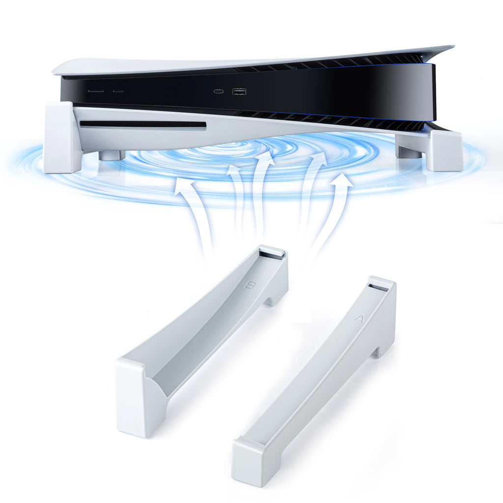 Desktop Bracket for PS5 Console Horizontal Game Console Cooling Base Stand for PlayStation 5 Disc & Digital Editions Accessories