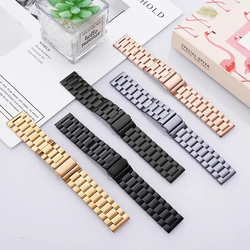 Stainless Steel Strap For Zeblaze Vibe 8 7 7 Pro 7 Lite Metal Band 22mm Wristband For Zeblaze Stratos 4 3 2 Ultra/Beyond 3 Pro