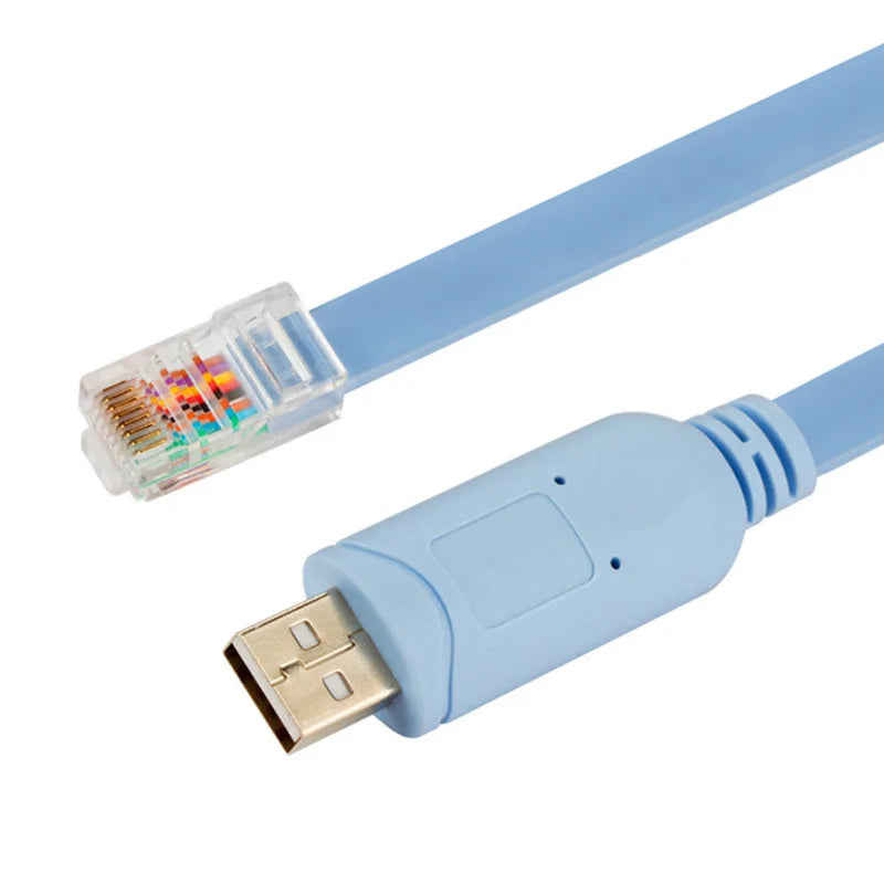 Premium Quality Console Cable with USB to RJ45 Interface FTDI FT232RL for Cisco and Huawei Switches and Routers