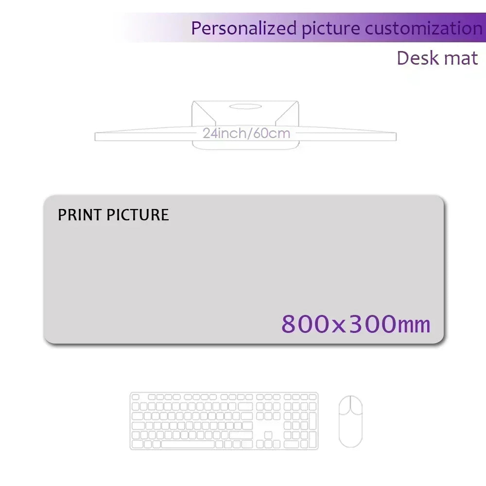 Custom Playmat 60x35cm Mousepad Custom Image Tabletop Gaming Deskmat Playmat Custom Game Mat Printing HD,Rubber Mouse Pad Xxl