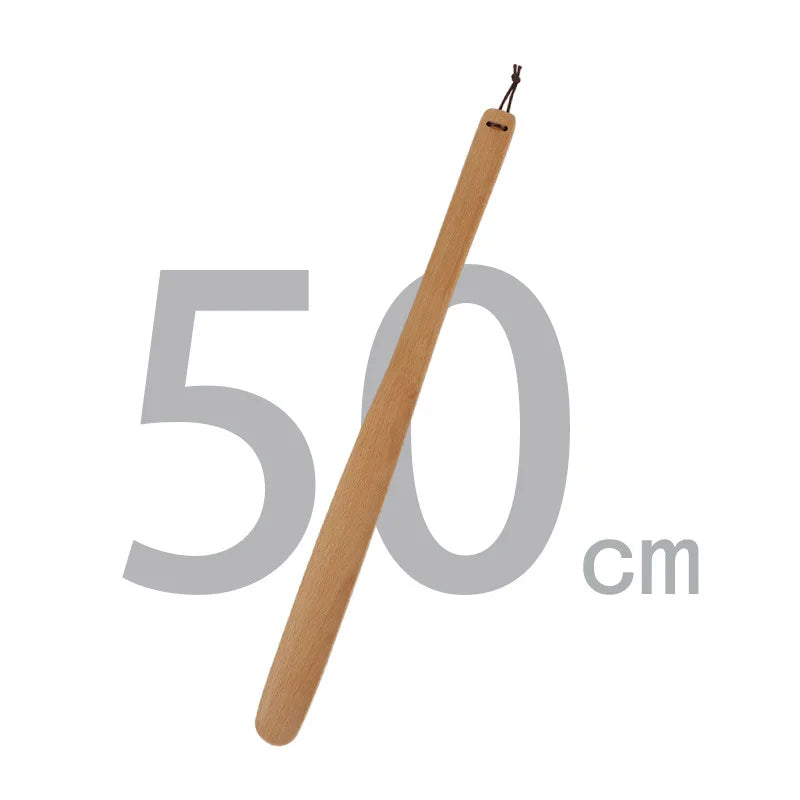 Professional Shoe Spoon Home Tools Durable Professional Wooden Shoe Horn Flexible Wood Long Handle Shoehorn Useful Shoe Lifter