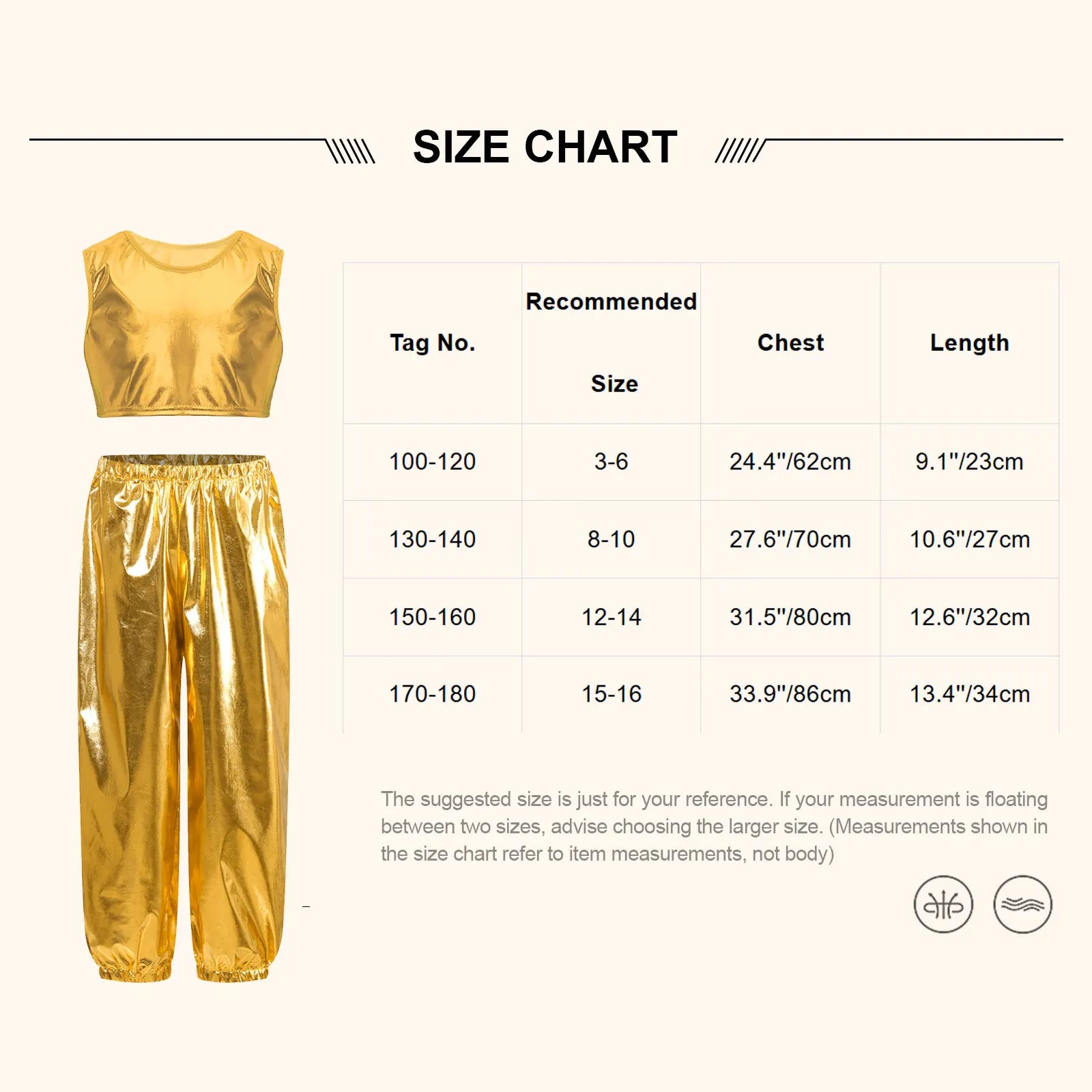 Kids Girls Boys Fashion Clothes Set Metallic Shiny T-shirt with Pants Suit for Jazz Hip Hop Street Dance Performance Costume