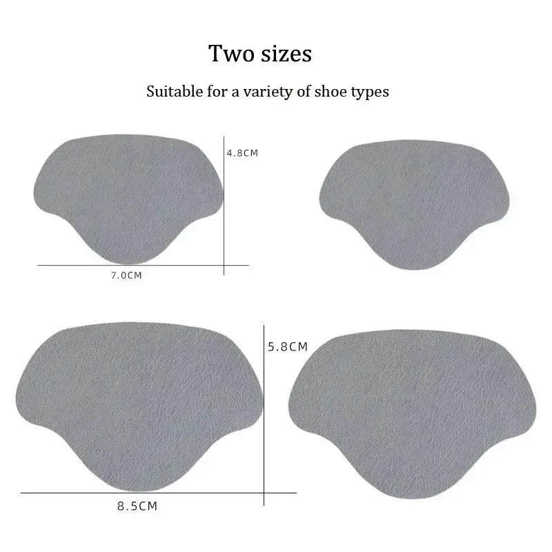 4Pcs Sneaker Heel Repair Pad Adjustable Size Wear-resistant Footbed Invisible Heel Repair Pad Repair Shoe Hole Pad Back Sticker