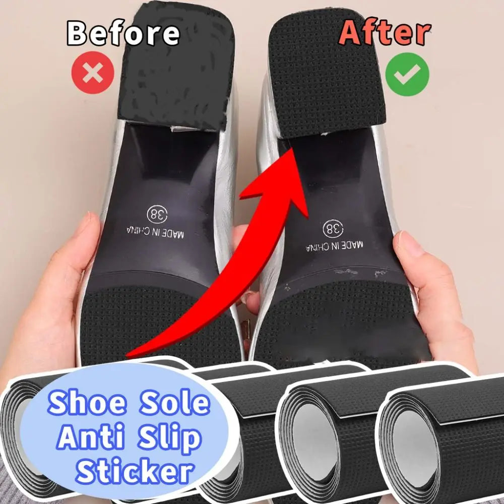 Durable Elastic Sole Anti Slip Sticker Wearable Repair Shoe Sole Protectors Self Adhesive Shoe Bottom Pads