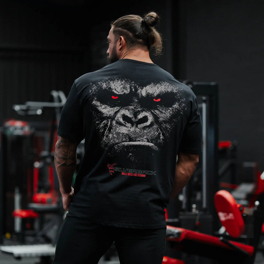 GYM Gorilla Print T-shirt Redemption T-Shirt - Silverback Gymwear