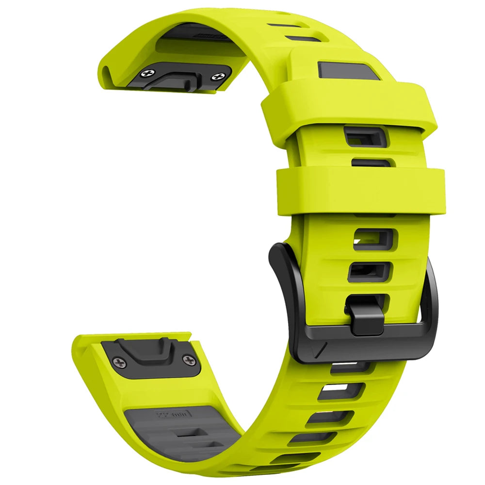 Fenix8 Watch Band For Garmin Fenix 8 Pro 47mm 51mm E 7 7X 6 6X/Epix Pro/Tactix8 970 965 QuickFit 22mm 26mm Sports Silicone Strap
