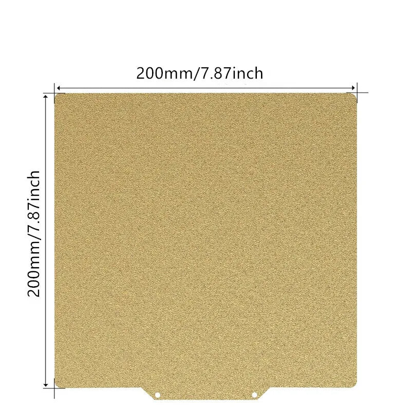 Double Sided Textured PEI Sheet 200x200mm Magnetic Build Plate PET PEO PEI Spring Steel Bed Strong Adhesion for Voron 3D Printer