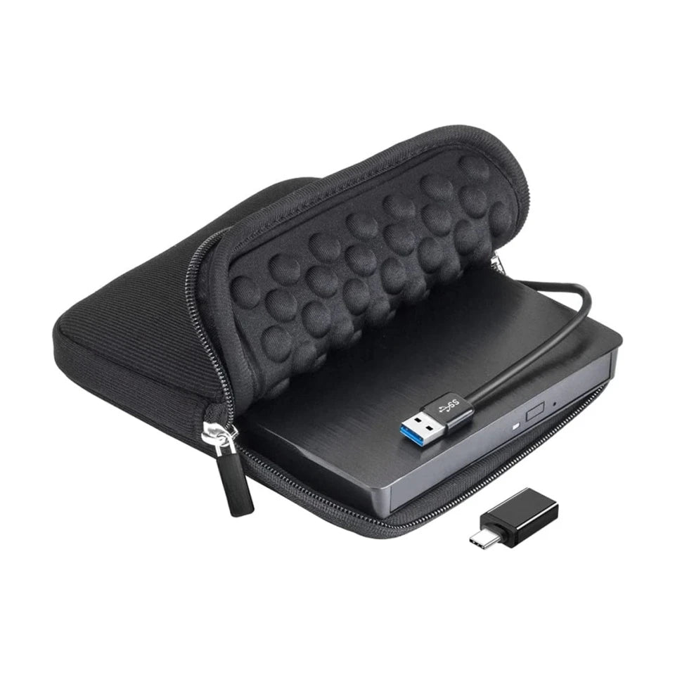 Computer External CD DVD Drive Storage  Protective Carrying Case Hard Drive Neoprene Sleeve Carrying Bag CD player portable bag