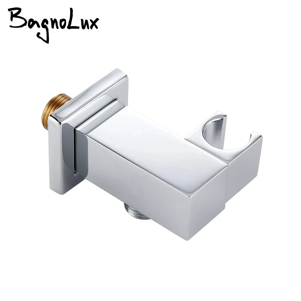 Bagnolux Factory Copper Bathroom Faucet Replacement Parts Square Shower Holder Chrome And Gold Shower Handle Bracket