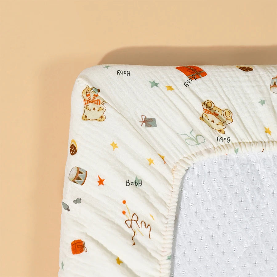 1 Pcs Baby Crib Sheets for Boys Girls Fitted Crib Sheet  for Standard Crib and Toddler Mattress Super Soft Microfiber Baby Sheet