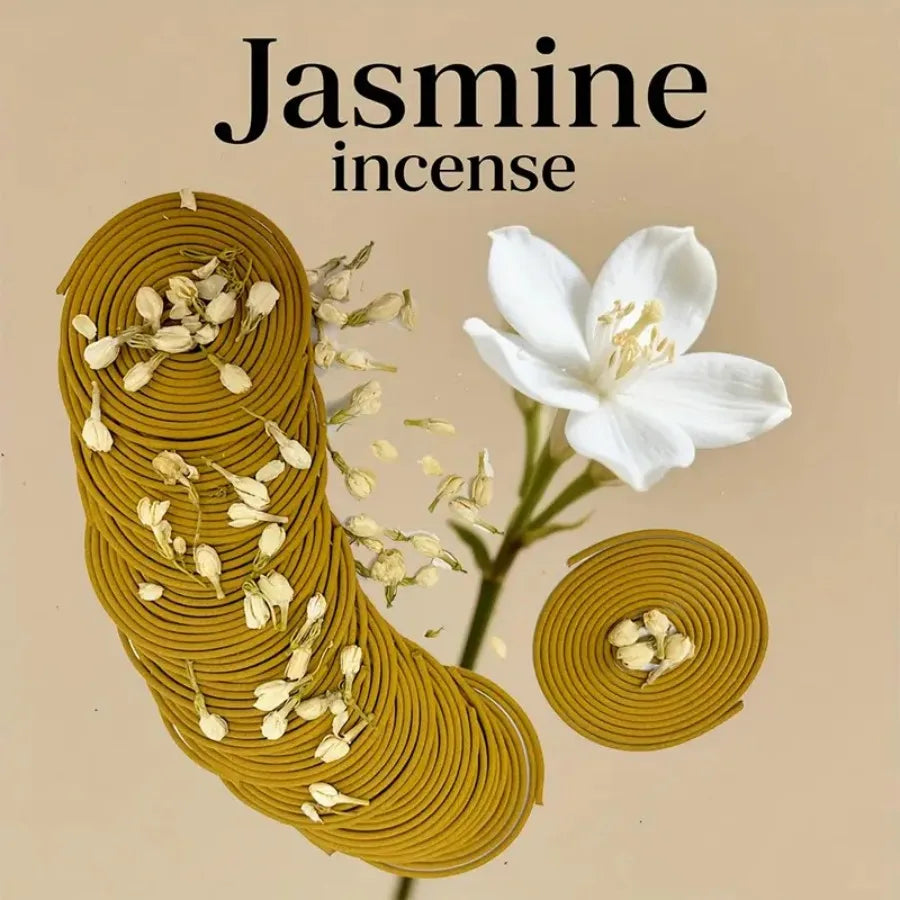 20/48/80pcs Jasmine spiral coil fragrance, suitable for home decoration, yoga, meditation, holiday gifts