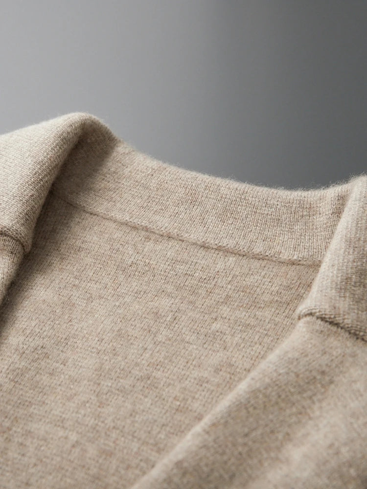 New autumn and winter cashmere sweater large size men's thickened cashmere knitted cardigan casual jacket top