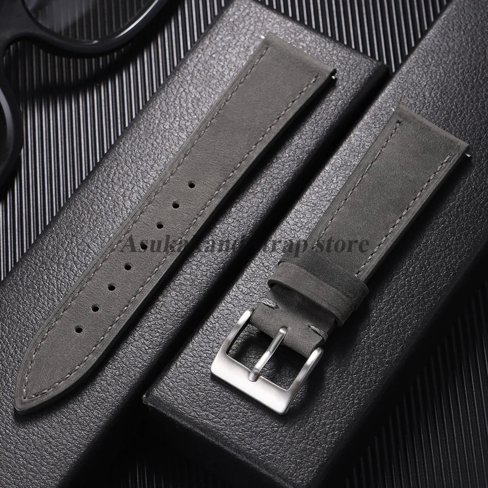 18mm Quick Release Vintage Leather Straps for Casio Mod Kit for F-91W W-800H SGW400 F84 F105/108 A158/168 AE1200/1300 Bracelets