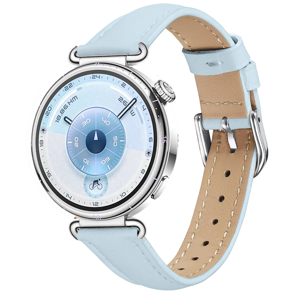 Leather Bracelet Band Suitable for Huawei Watch GT6 GT5 GT4 41mm with Metal Buckle Suitable for Huawei Watch 5/GT5pro 42mm