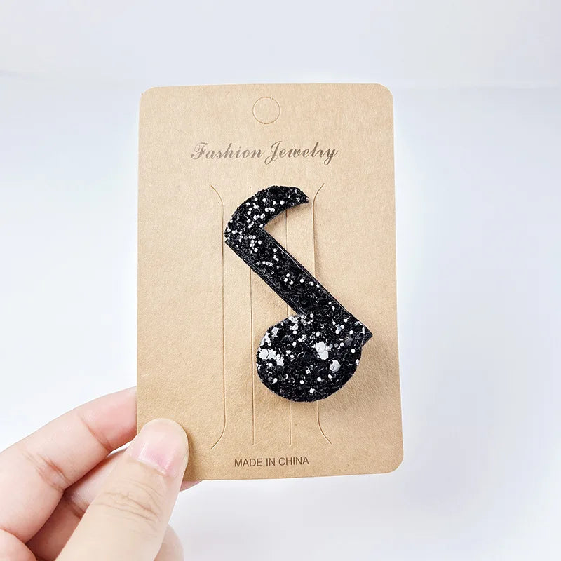New Music Girl Hair Clips, Cute Piano & Violin Art Style, Kid-Friendly Non-Damaging Hair, Fashionable Princess Accessories