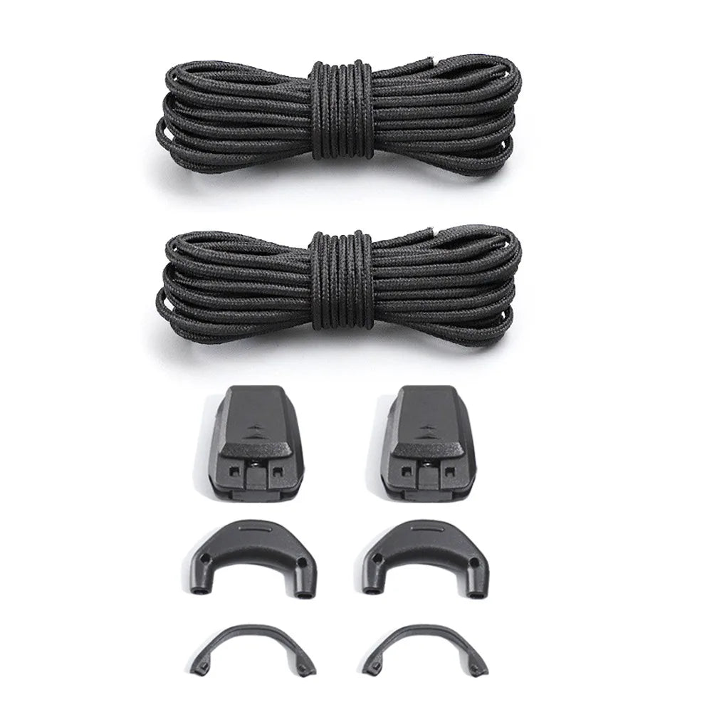 1Pair Without Ties Quick Lace Kit Round Tennis Creative No Tie Shoelaces Running Sneakers Shoelaces for Salomon Shoe Accessories