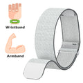 Full Coverage Nylon Elastic Armband Wristband for Amazfit Helio Adjustable Genuine Leather Hook and Loop Water-Resistant Strap