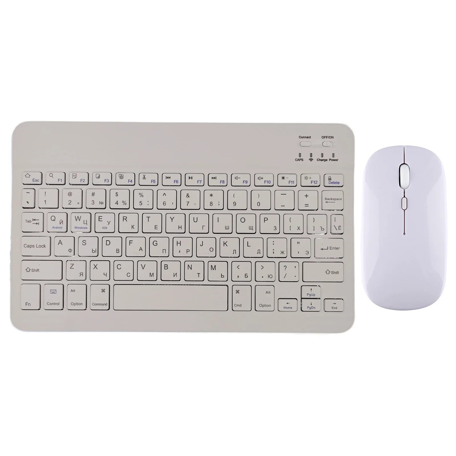 Bluetooth Wireless Keyboard Mouse Russian Spanish Korean For iPad Xiaomi MiPad Samsung Huawei MatePad Tablet Laptop IOS Android