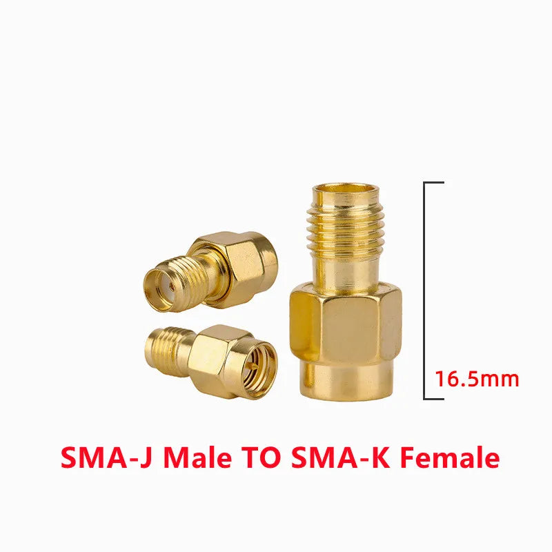 2PCS SMA to SMA Adapter SMA Male Female to Male Female RP SMA Straight 3 Way Right Angle 90 135 Degree RF Connector for Antenna