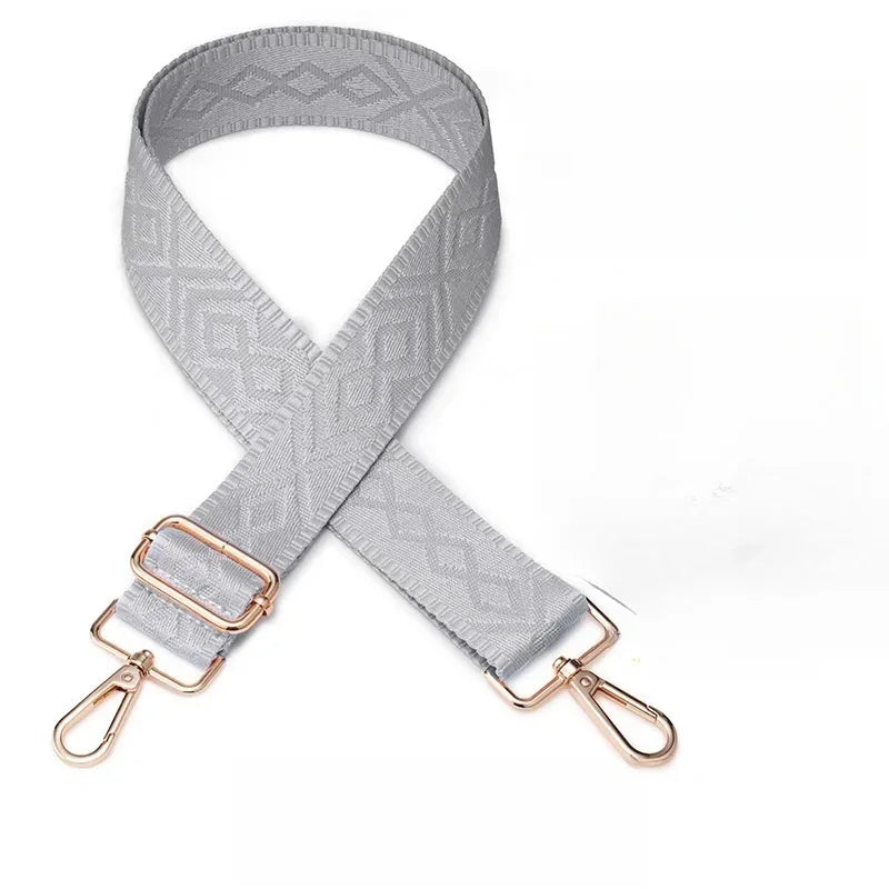 3.8cm Wide Jacquard Bag Strap Adjustable Replacement Crossbody Shoulder Strap for Handbags