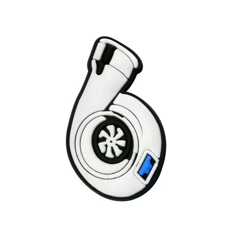 1/9pcs Cruel Jeep Sports Car Shoe Charms for Boys Kids Gift Turbine Hub Shoe Decoration Accessories  Ship's Anchor Pin Clog