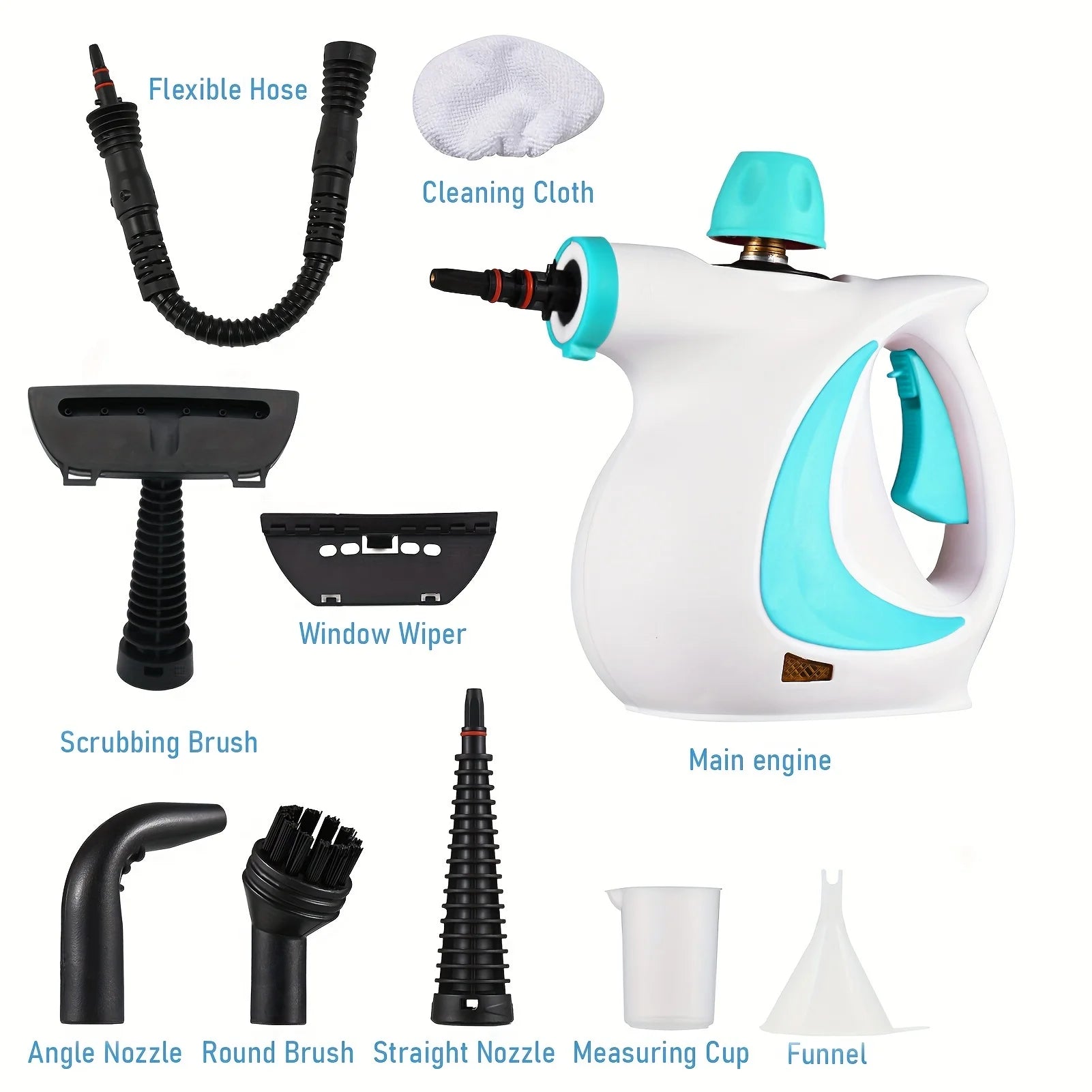 Portable Handheld Steam Cleaner Multifunctional Kitchen Range Hood Grease Remover Cleaning Machine Bathroom Cleaner for Car