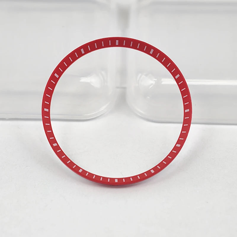 30.5mm Watch Chapter Rings Fit SKX007 SKX009 SRPD Watch Case Plastic Inner Ring NH35 NH36 Movement Men's Watch Parts Replace