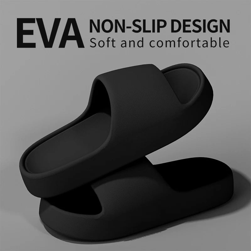 Men's Slippers for Summer Outdoor Wear, Indoor Thick-Soled Bathroom Shower, Anti Slip and Cool Slippers for Men