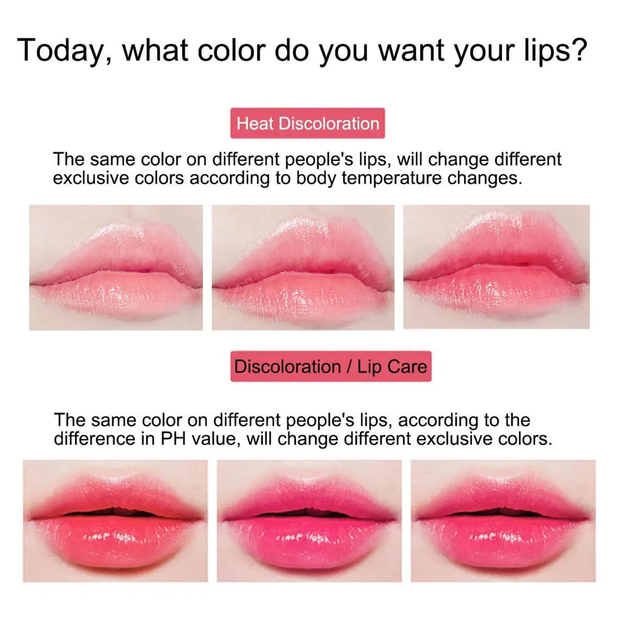 2pcs Aloe Vera Lipstick,Long Lasting Lip Care Nutritious Plumper Lip Balm,Moisturizer Color Changing Jelly Lip Gloss Makeup