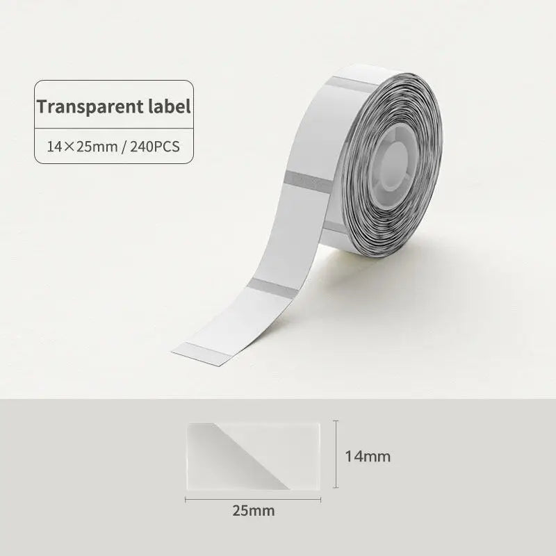 Niimbot Transparent Label Self-Adhesive Round Sticker White Paper For Niimbot D11 D110 Mini Portable Thermal Printer Tag Maker