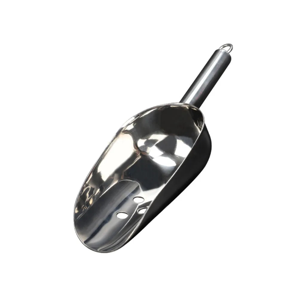 High Quality Stainless Steel Ice Scoops Kitchen Gadget Durable Bar Ice Scoop Easy to Clean Smooth Ice Shovel for Grain