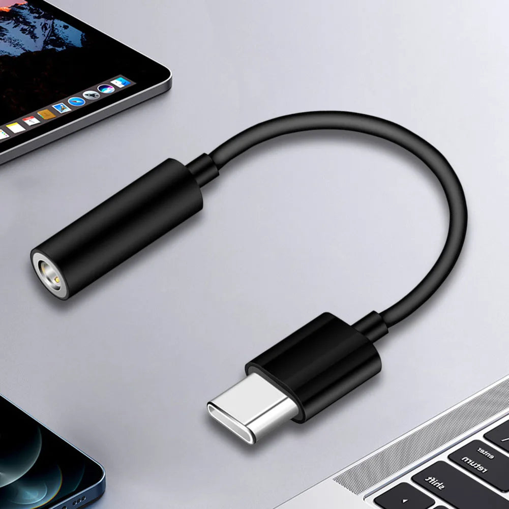 Type C Headset Adapter Portable Type-C To 3.5mm Aux Adapter Earphone Cable Converter for Smart Phone Accessories
