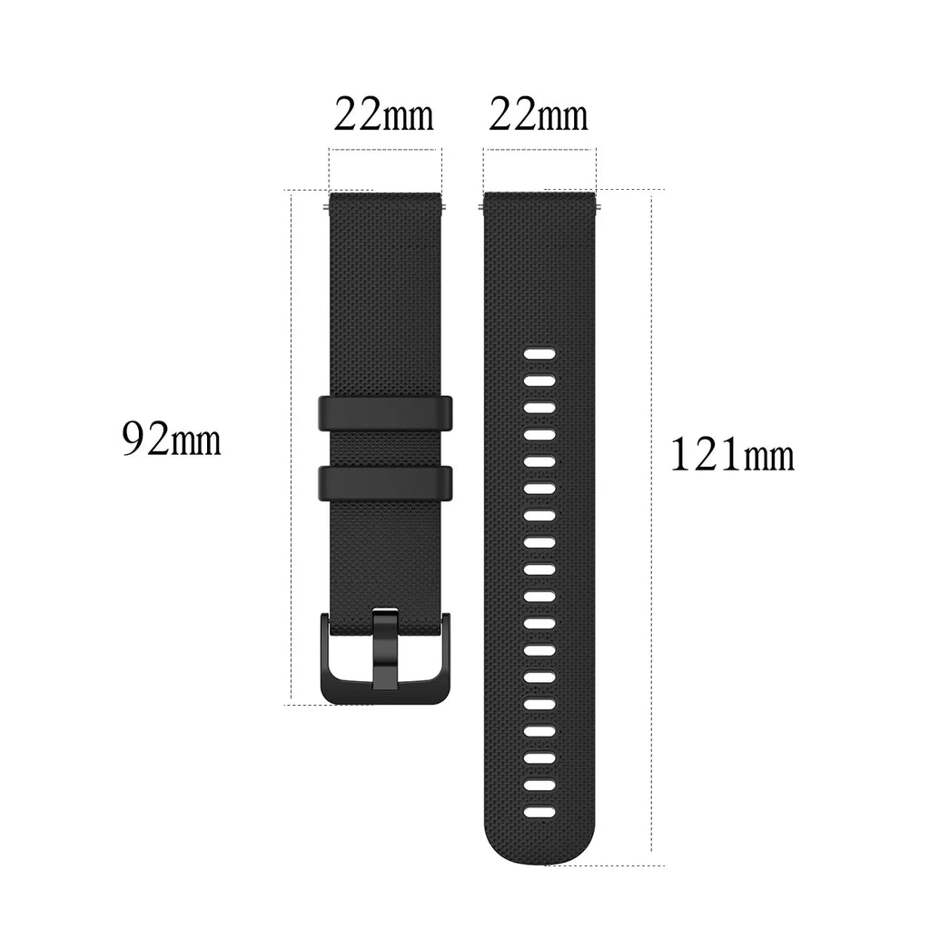 18mm Strap Watchband For Garmin Venu 4 41mm Silicone Band For Garmin Vivoactive 4S/Venu 3S 2S /Forerunner 255S 265S Bracelet