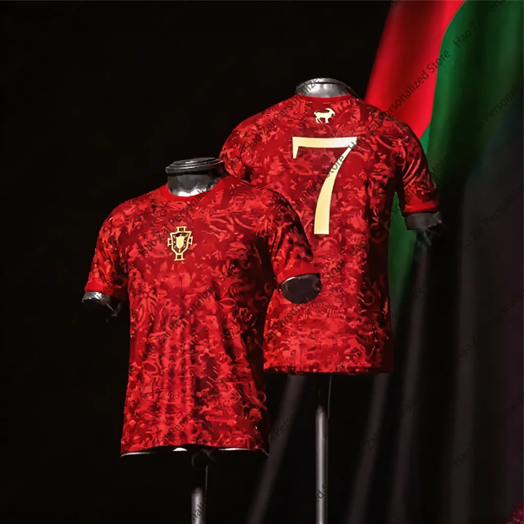 2026 Cristiano Ronaldo Commemorative Edition Jersey/T-Shirt—Portugal Men’s Women’s and Kids’ Sports and Casual Tops