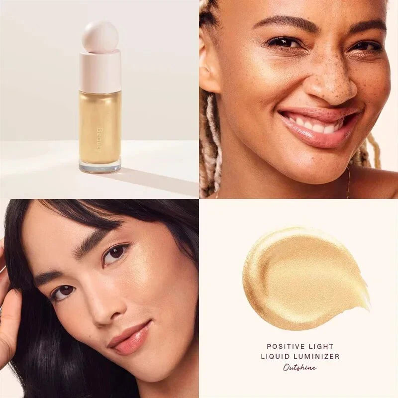 Hot Positive Light Liquid Luminizer 3D Face Contour Liquid Bronzer Shade Long Lasting Waterproof Brighten Makeup Glossy Lipstick