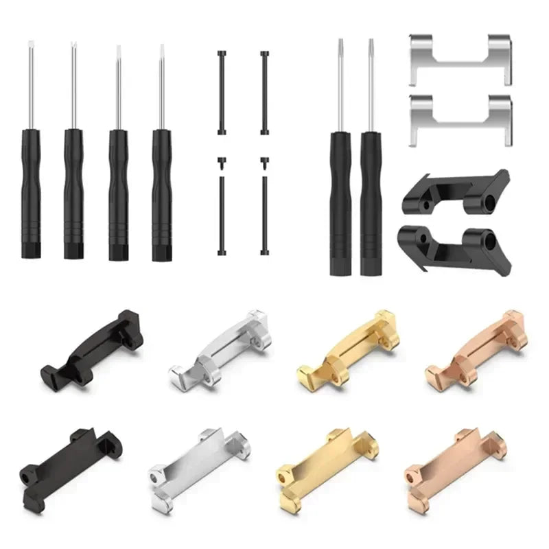 Metal Connector with Tool For Amazfit T-Rex 3 Screw Rod Watch Strap Adapter for T-Rex /T-Rex Pro/T Rex 2 Smartwatch Accessories