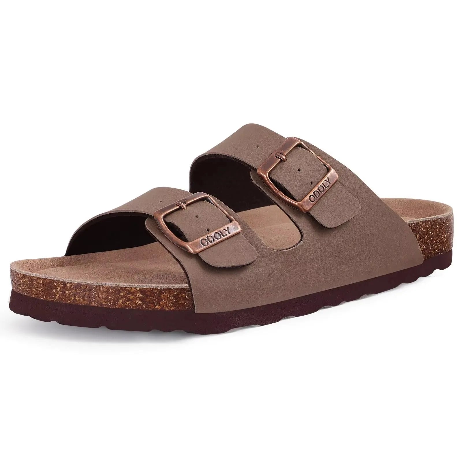 Shevalues Cork Sole Slippers For Women Men Classic Suede Summer Sandals With Arch Support Fashion Orthopedic Beach Cork Shoes