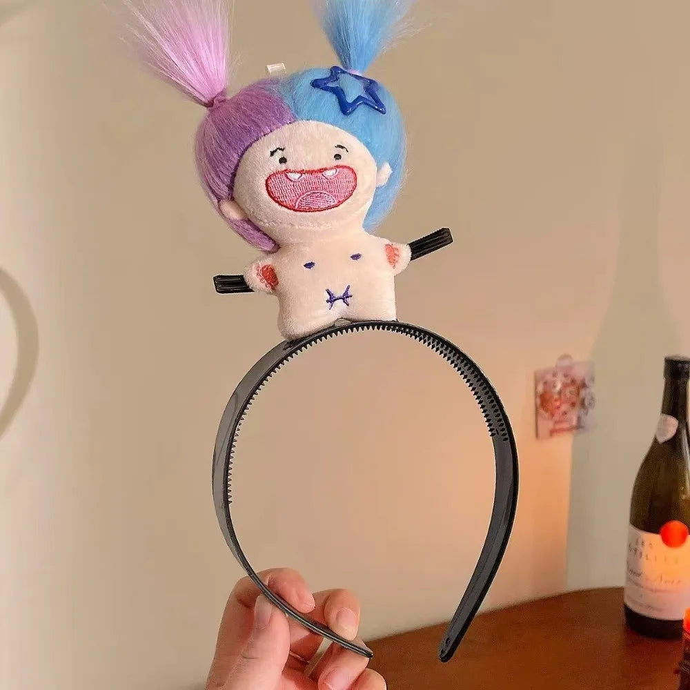 New Wash Face Cartoon Hairband Soft Headpiece Funny Headbands Women Girl Hair Accessories Hairstyle Fixing Tool