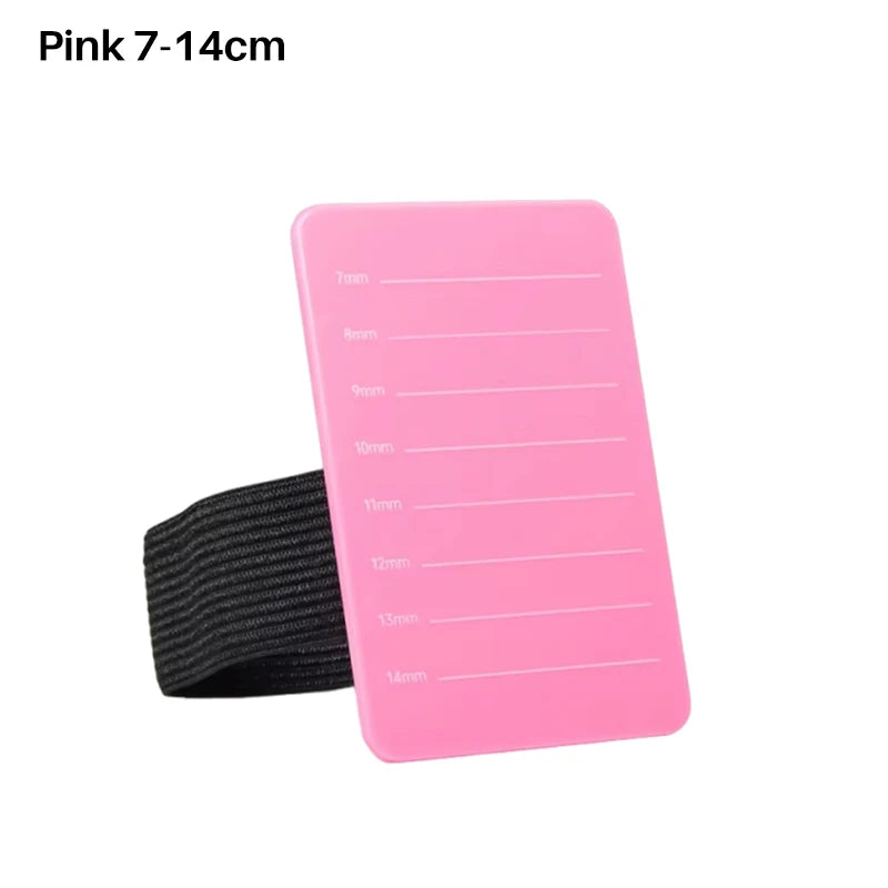 Acrylic Lashes Holder Pad Individual Eyelash Tablet with Bandage 7-14mm/8-15mm Eyelash Extensions Hand Plate Salon Makeup Tools