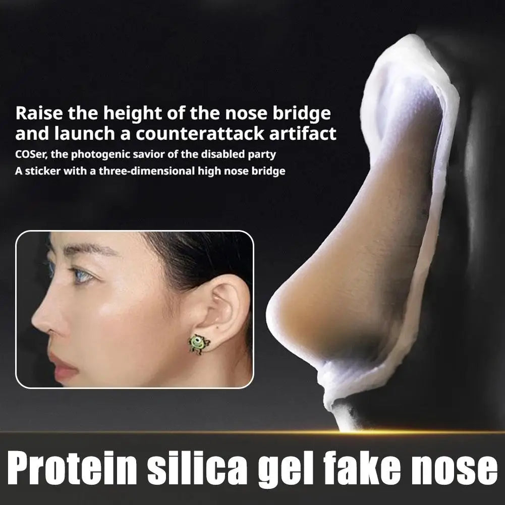 Cosplay Protein Silicone Nose Prosthetic Cosmetic Reusable Fake Nose Sculpting Gel Makeup Tool Skin Friendly Contouring Safe