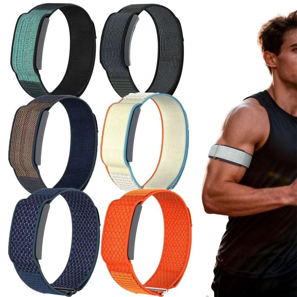 Nylon Sport Band Bicep Band Loop Design Adjustable Replacement Wristband Breathable for Amazfit Helio Strap
