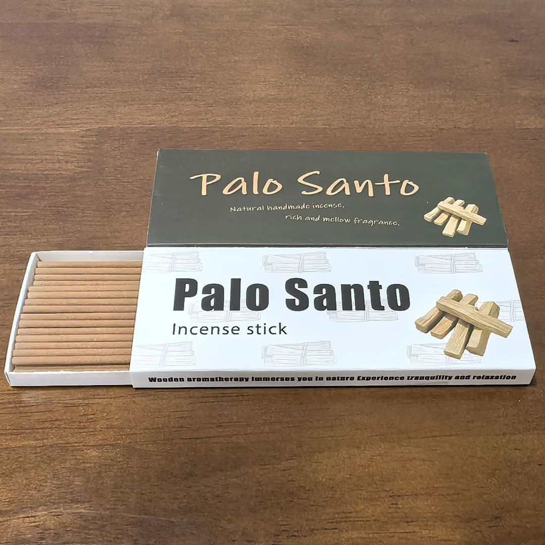 44Pcs/Box Thick 0.28cm Incense Sticks, Palo Santo Incense Sticks, Made from Natural Incense Powder, Suitable for Home, Yoga, Leisure, Reading, Hiking, Gatherings, and Travel, Essential Aromatherapy, Purifies the Air