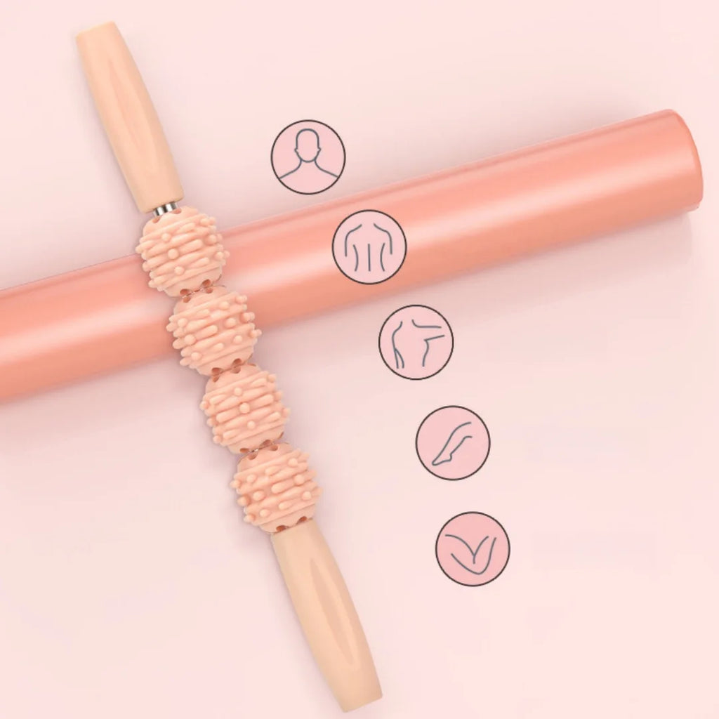 Massage Stick, Wolf Tooth Stick, Leg Muscle Relaxer, Yoga Roller, Slimming Calf Roller, Full Body Massage Yoga Stick