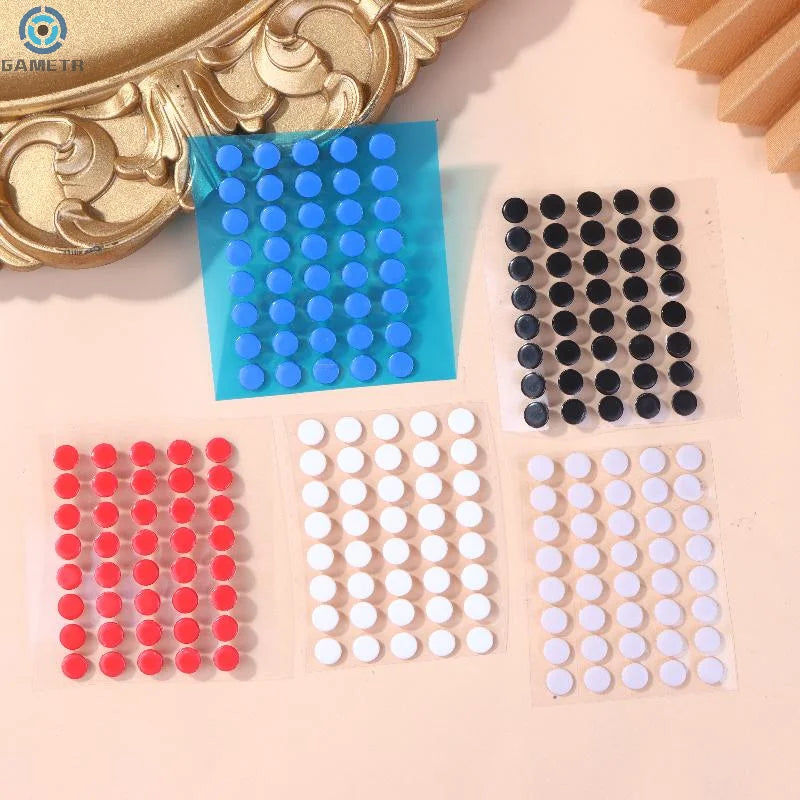 40Pcs 6.5mm Diameter 0.8mm Thickness Small Dots Universal Mouse Skates For Mouse Foot Glide Feet Sticker